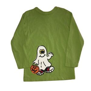 Flap Happy Shirt 6 Halloween Ghost Costume Pumpkin Long Sleeve Green Top T-Shirt